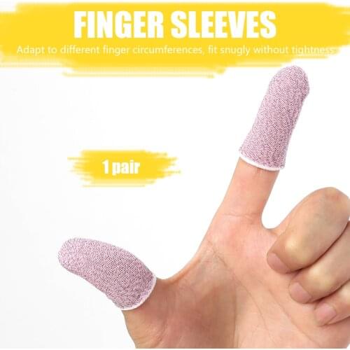 1Pair Breathable Game Controller Finger Covers Sweat-Proof And Non-Slip Thumb Covers Hand Game Artifact (F)