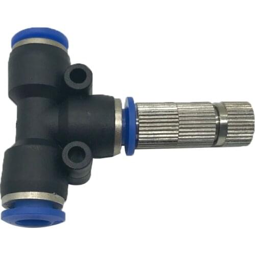 E459 0.1-0.6mm Misting Fogging Spray Quick-connecting Sprinkler Push-in Low Pressure Atomizing Nozzle with Filter 20 Pcs