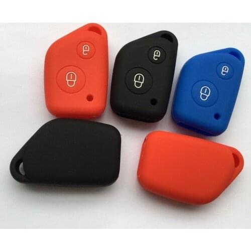 Funda Silicon LLave Key Case Cover for Citroen Berlingo Xsara Picasso Saxo For Peugeot 106 205 206 Keyless FOB 2 Button Car Key