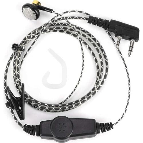 Headset for Walkie Talkie Walkie‑Talkie Earphone Headset 2 Way Radio 2Pin K‑Type for Kenwood KPG/TH/TK Earpiece for HYT