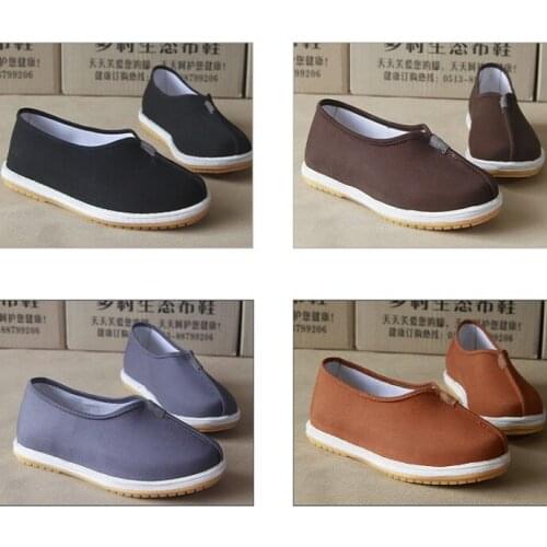 Chinese Tachi Wushu Morning exersise shoes China Style minister old Beijing shoes Kung Fu Monks nuns pastor religieuse shoes
