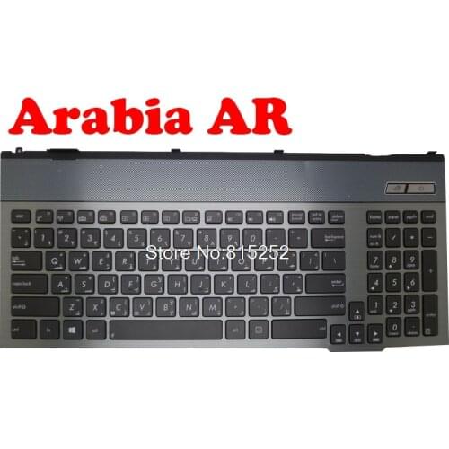 Laptop Keyboard For ASUS G55 G55VW Black With Gray Frame With Backlight V132662AS2 AR 0KNB0-B411AR00 0KN0-MK1AR21 Arabia AR