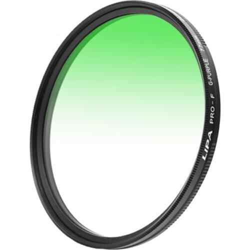 Round Green Gradient Lens SLR Camera Effect Filter Lens High Light Transmittance Essential for Landscape Photography