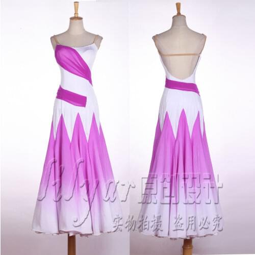 Ladys Ballroom Dance Dress Adult Female sleeveless Fishbone Dresses For Women Waltz Tango Dance Practice Costumes