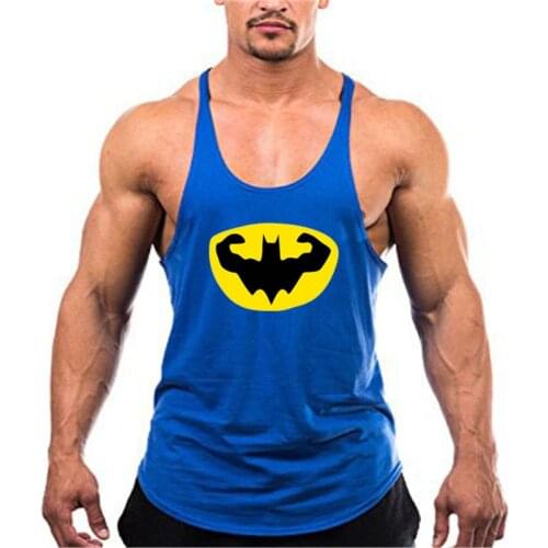 Gym Brand Mens Back Tank Top Vest Muscle Singlets Fitness Workout Sports Shirt Fashion Sleeveless Stringer Clothing Bodybuilding