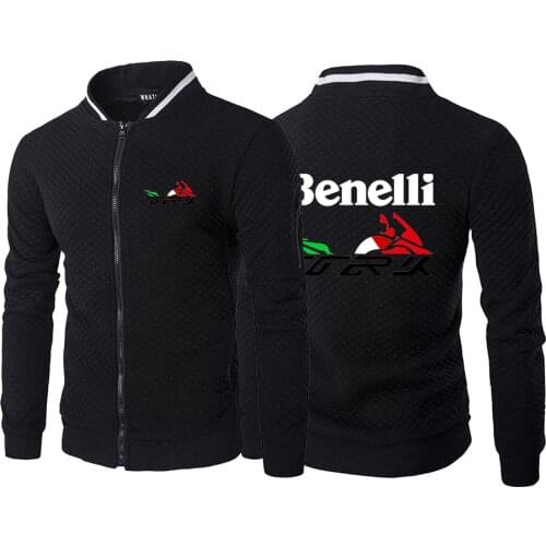 Mens Benelli TRK 502X Hoodies Sweatshirts Spring Autumn Patchwork Fleece Comfortable Tracksuit Man Warm Hooded Zippper Coat