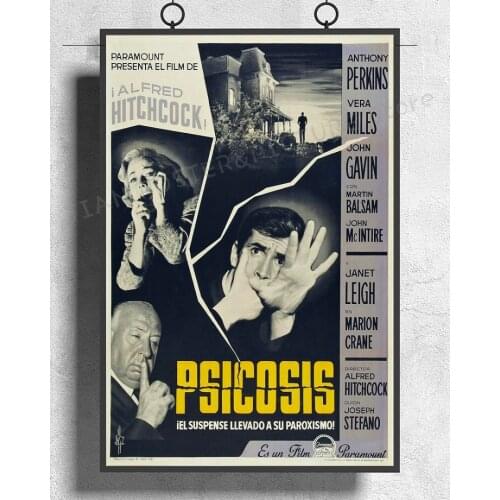 NJ763 PSYCHO Movie 1960 Alfred Hitchcock Horror RARE Wall Sticker Silk Poster Art Home Decoration