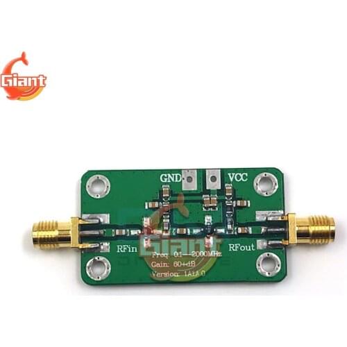 New High Gain Low Noise Amplifier Board DC 6-12V 35mA Board 0.1-2000MHz Gain 60dB RF Broadband Amplifier Module LNA LNA 0.1-2GHZ