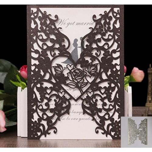 NewCuttingDieScrapbooking Craft Metal Die Cut for DIY Paper Cards Making Valentines DayWeddingDecorativeGreetingLove rose card