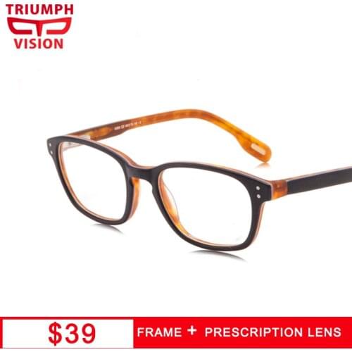 TRIUMPH VISION Brand Prescription Glasses for women Computer Reading Progressive Eyeglasses Anti Blue Ray Spectacles Diopter