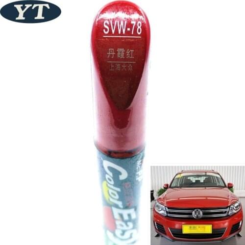 Car scratch repair pen, auto painting pen RED color for volkswagen polo golf 6,7 touran passat tiguan CC ,car painting pen