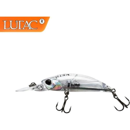Lutac Minnow Fishing Lures Hard Plastic Artificial Baits Jerkbait BKK Treble Hooks Outdoor Colorful