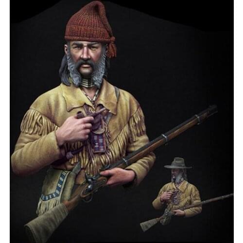Unassambled 1/10 ancient officer bust Resin figure miniature model kits Unpainted