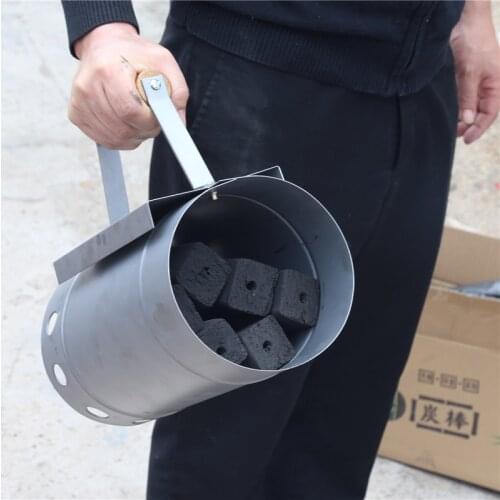 Barbecue tools Fast point charcoal ignition barrels carbon stove ignition outdoor barbecue tools bamboo Chimney Starter