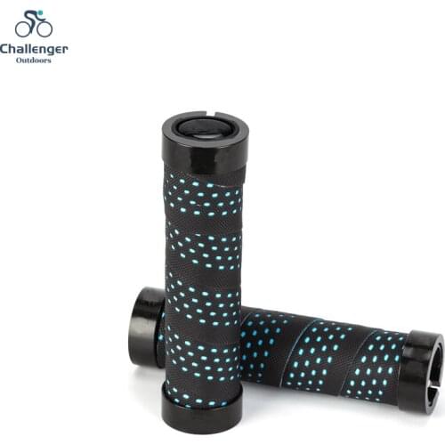Bike Grips Bicycle Handlebar Grip Rubber Lock-on Ultraight MTB Grips EVA Anti-skid Shock Absorption Cycling Handlebar Bike Parts