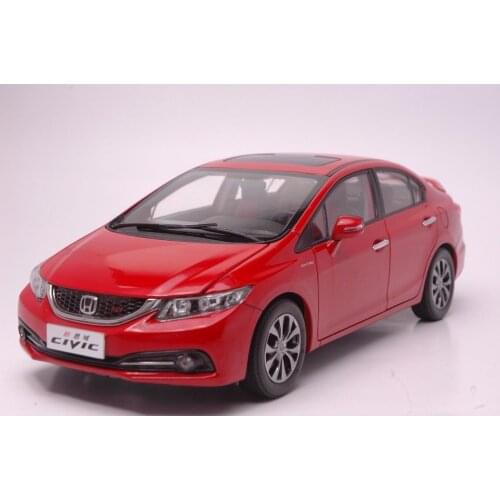 1:18 Diecast Model for Honda Civic SI 9 2014 Red Alloy Toy Car Miniature Collection Gifts MK9