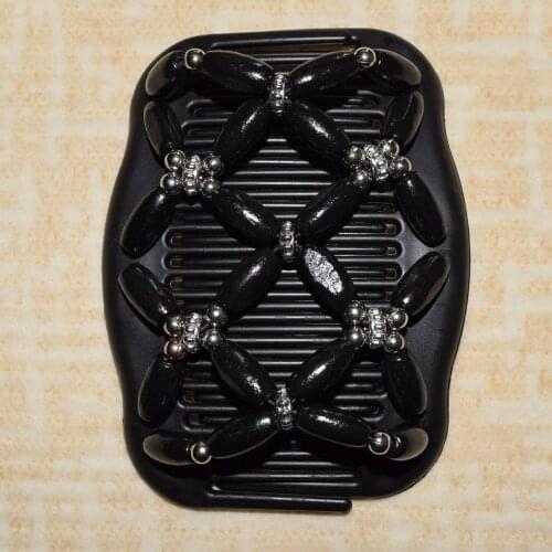 100 PCS/LOT Black silver beads Magic new high quality Comb professional work lady hair accessory hairpins