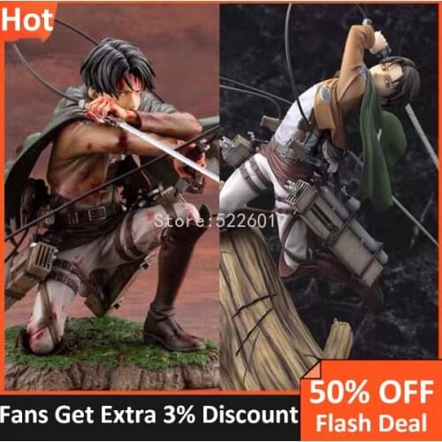 18CM Anime ATTACK ON TITAN Figure ARTFX J Levi Fortitude Ver. Action Figure Rivaille Ackerman Heichov Sergeant Major Figurine