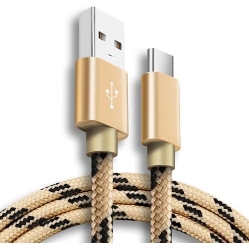 2PCS Nylon Weave Type C Cable Fast Charging Cable for Samsung Xiaomi Etc. Phone AccessoriesTablet Charger USB Cable Usb C Cable