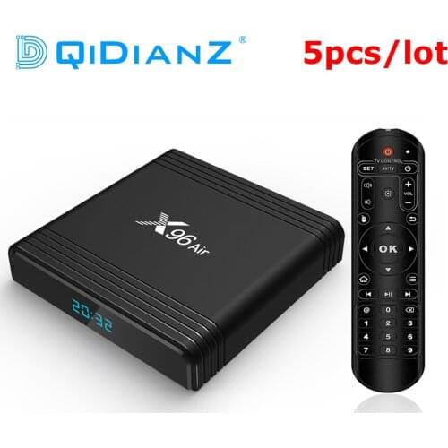 5pcs/Lot X96 Air Amlogic S905X3 Android 9.0 TV BOX 4GB 32GB 64GB wifi 4K 8K 24fps X96Air Media Player Voice Control Set Top Box