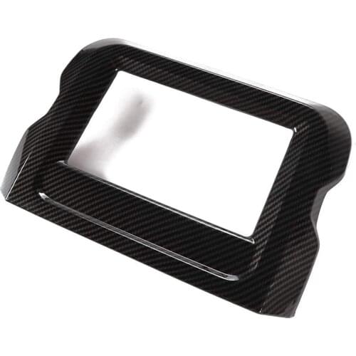 7-Inch Dashboard GPS Navigation Panel Frame Cover Trim ABS for 2018 2019 2020 2021 Jeep Wrangler JL JLU