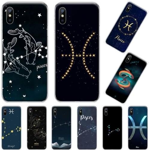 Constellations Pisces Phone Case For iphone 12 5 5s 5c se 6 6s 7 8 plus x xs xr 11 pro max mini