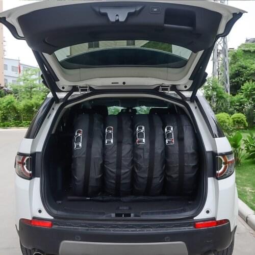 1Pc/4Pcs Car Spare Tire Cover Case Polyester Auto Wheel Tires Storage Bags Vehicle Tyre Accessories Dust-proof Protector