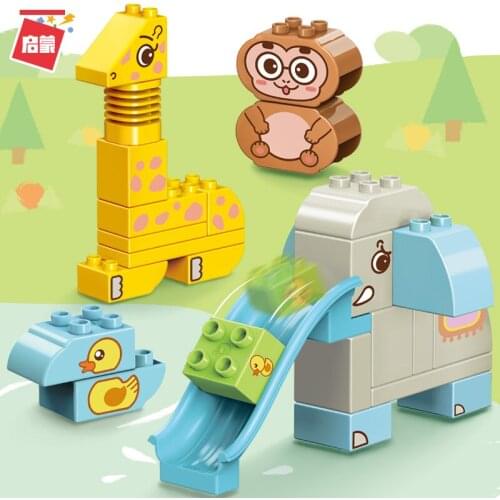 Enlightenment Large Particle Building Blocks Early Education Cognitive Model Childrens Plastic Baby Assembled Educational Toys