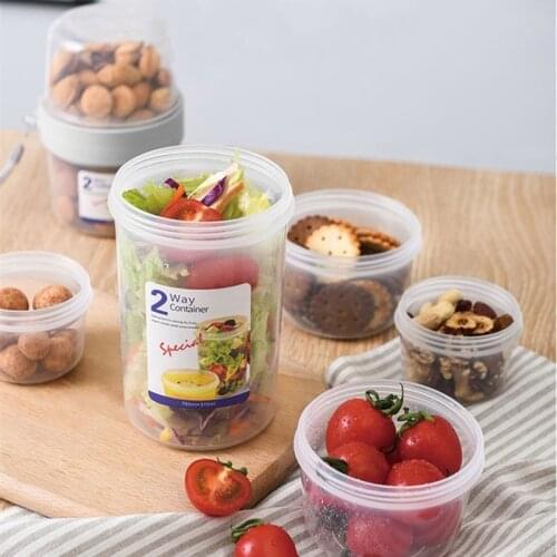 Double-layer Sealed Storage Bottle Food Grade Fresh Kepping Food Container Breakfast Fruit Milk Yogurt Leak-proof Cup Tumbler