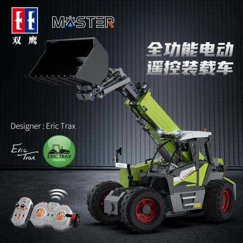 Cada High Tech RC Building Blocks Agricultural Machine Toys for Children Moc Construction Set for Children Constructor Gifts