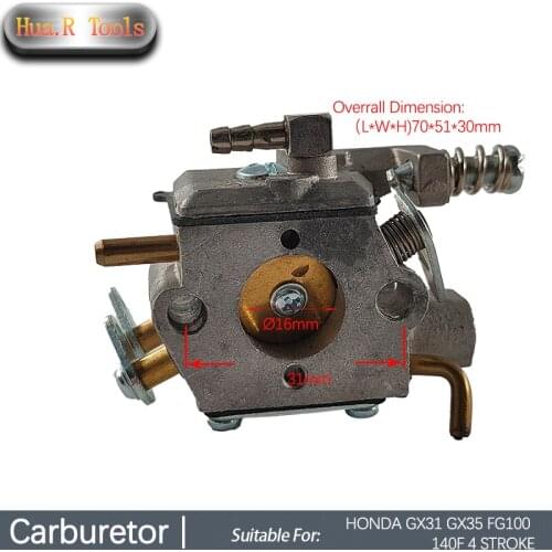 Carburetor Replacement For HONDA GX31 GX35 FG100 140F 4 STROKE Engine Motor Trimmer Chainsaw