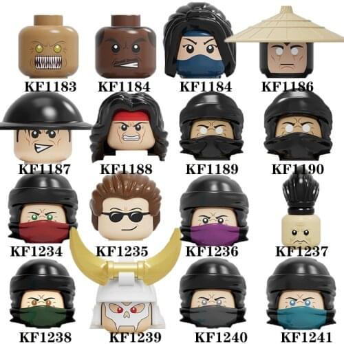 Mortal Kombat Building Blocks Kitana Scorpion Sub-Zero Goro Johnny Cage Shao Kahn Scorpion Models Toys Gift For Children KF6108