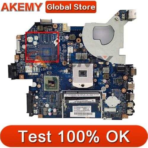 Akemy Laptop motherboard For ACER Aspire 5750 5750G Mainboard P5WE0 LA-6901P MBRFF02005 HM65