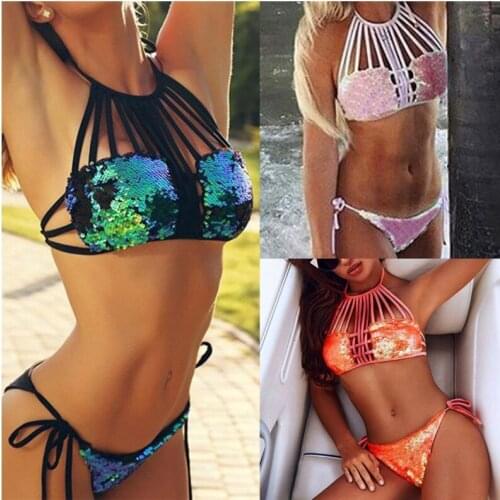 Moke Swimwear With Rhinestones