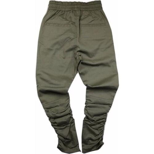 Mens Japanese Harem Jogging Pants Fashion Open Elastic Waist Zipper Main Street Sweatpants