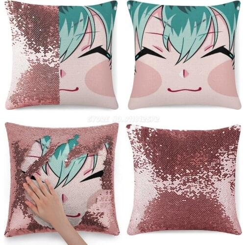 Sasara Sequin Pillowcase Glitter Throw Pillow for Party Cafe Home Sofa Hypnosis Mic Hypmic Ramuda Hypnosis Mic Amemura Ramuda Am