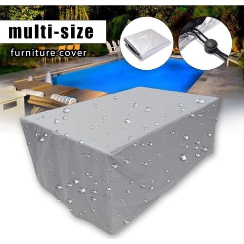 36 Sizes Dust Cover Furniture Protection Waterproof Dustproof Silver Series For Garden Balcony Outdoor Multi-Size