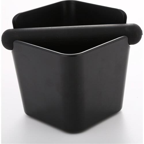 Realand ABS Shock-absorbent Espresso Knock Box Anti slip Coffee Grind Dump Bin Waste Bin with Detachable Knock Bar for Barista