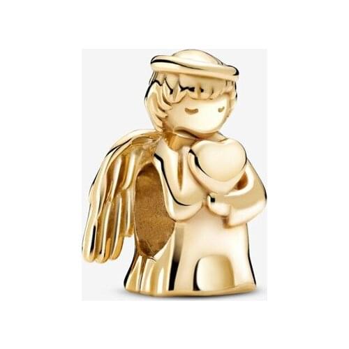 2021 Mothers Day Angel of Love Charms Fit 925 Sterling Silver Beads Bracelet Pendant Necklaces DIY Jewerly For Women