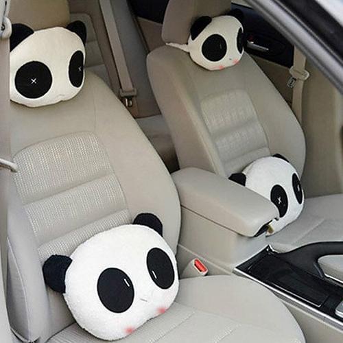 Cartoon Cute Car Neck Panda Pillow Headrest Neck Rest Support Cushion neck pillow bone Headrest Neck Pillow Seat Cover