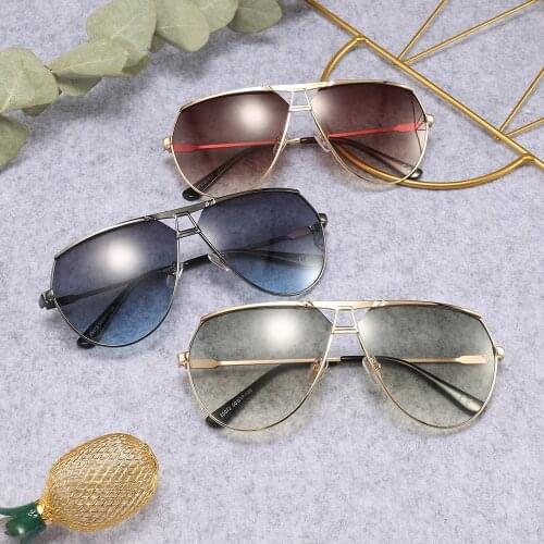 Brand Fashion Sunglasses Women Men 2021 New Aviation Style Sunglasses Male Metal Frame Black Brown Shades For Women UV400 G25072