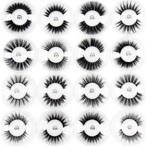SOQOZ 3D Silk Lashes 100% Handmade Mink Eyelashes Thick Volume Long False Eyelashes Makeup Eyelash Extension 1 Pair R16