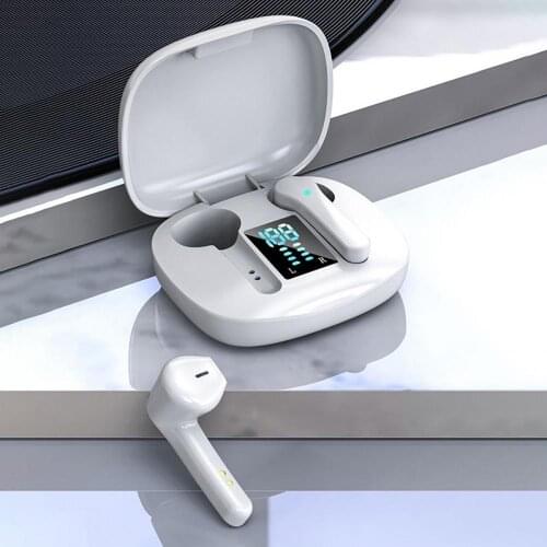 JS36 TWS Semi-in-ear Bluetooth Headset Stereo Earbuds Sports Gaming Earphone Good Sound Quality Handsfree No Delay Headphone