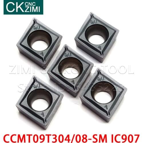 CCMT09T304 SM IC907 CCMT09T308 SM IC907 Small diameter boring inner hole turning tools carbide insert CNC Tools stainless steel