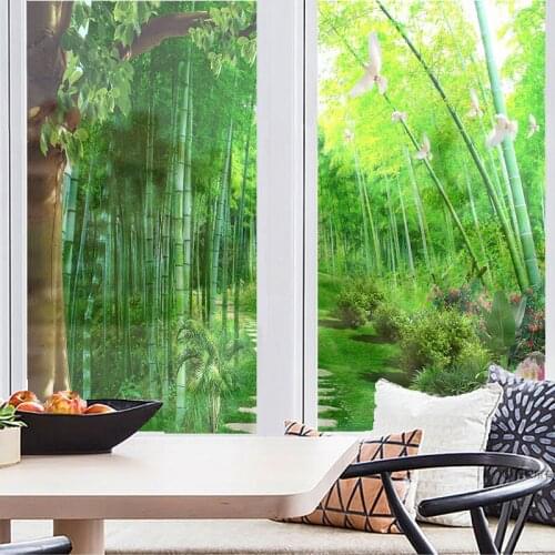 Customized shading film anti-glare window stickers anti-peep glue-free frosted window glass sticker toilet