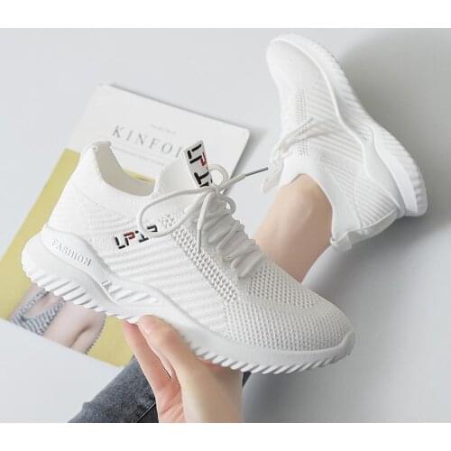 Womens Sports Shoes Spring Summer 2021 Women White Sneakers Running Shoes Without Heels Breathable Casual Tennis female Sneaker