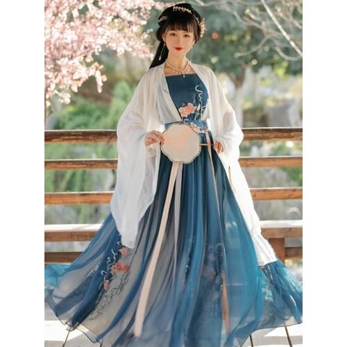 Hanfu women cosplay chinese dance costume traditional stage outfit hanfu dress ancient dress folk festival performance clothing