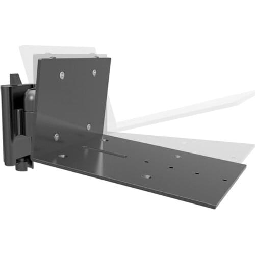 1 Pair Aluminum Alloy Audio Speaker Mount Tilt Swivel Hanging Black Bracket Host Rack Audio Frame S01