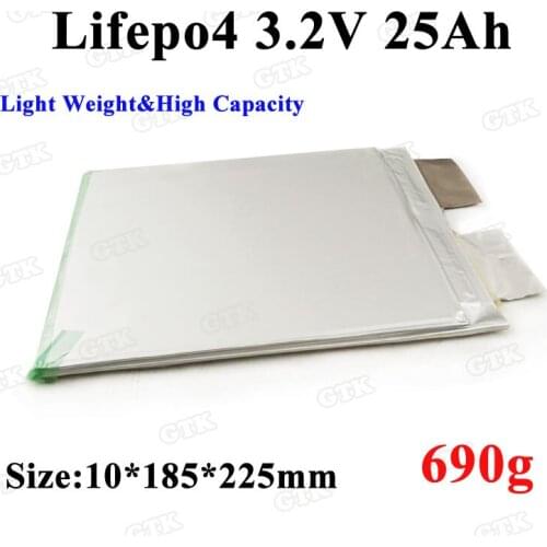 1pcs Lifepo4 10185225 3.2v 25ah lifepo4 rechargeable battery diy for battery 12v 24v 36v electric bicycle kit battery scooter