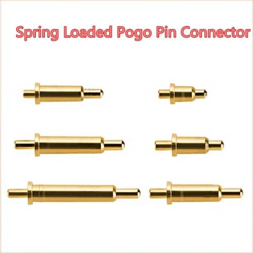 10PCS 1PIN Spring Loaded Pogo Pin Connector 2 mm 2.5 3 3.5 4 4.5 5 5.5 6 6.5 7 7.5 8 8.5 9mm Height Single Through Hole PCB